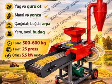 Yem,Arpa,Buğda,Qarğıdalı,Ot,Saman,Maralfalfa,Yaş və quru ot. Həm özü sovuran xortumlu həm elavatorlu
