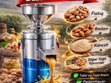 Fıstıq,Badam,Küncüt və digər toxumlardan krem hazırlayan.