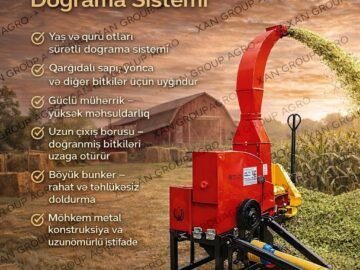 Yaş və quru ot,Maralfalfa,Qamış,Qarğıdalı şahı doğrayan aqreqat.